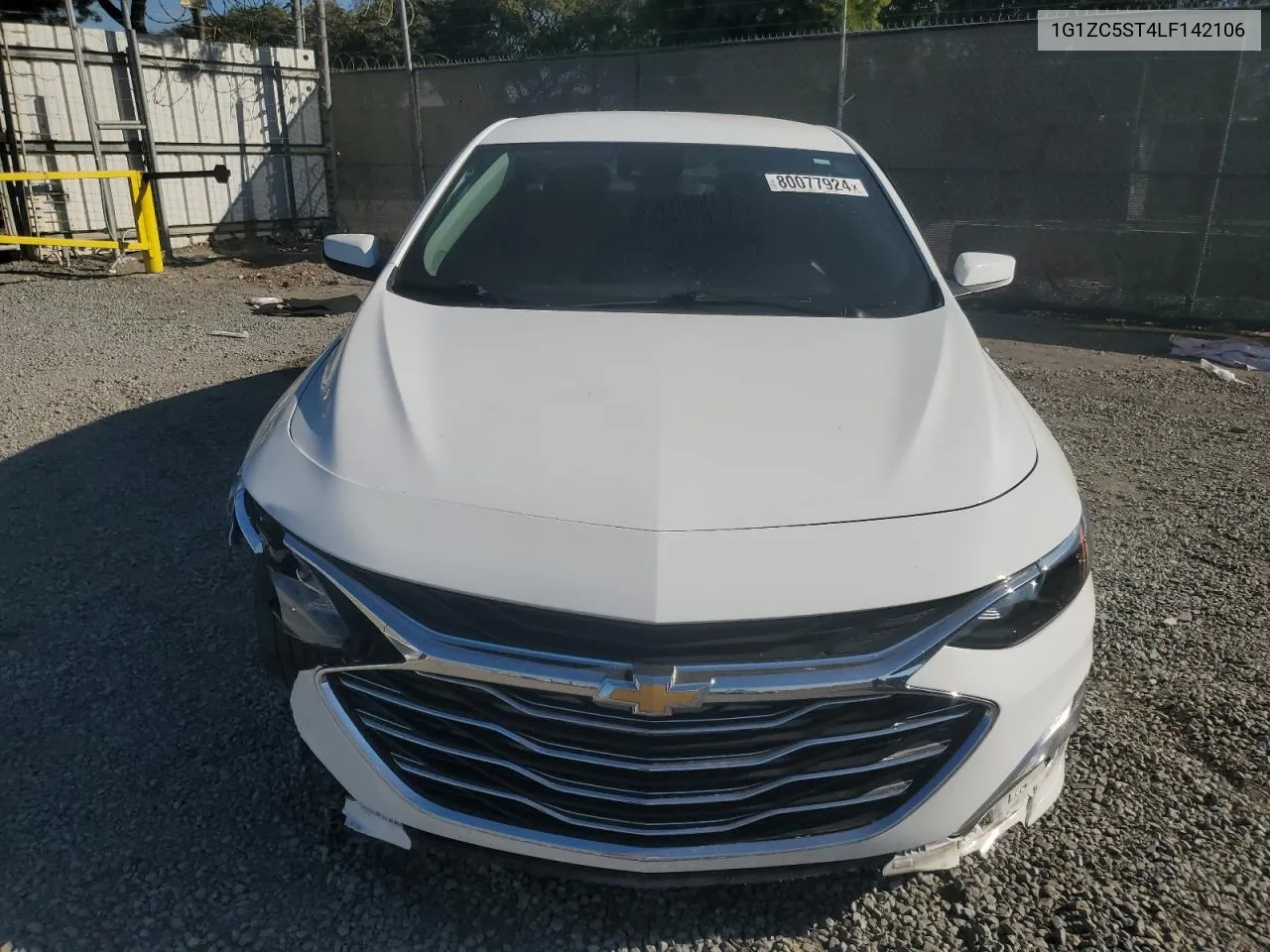 2020 Chevrolet Malibu Ls VIN: 1G1ZC5ST4LF142106 Lot: 80077924