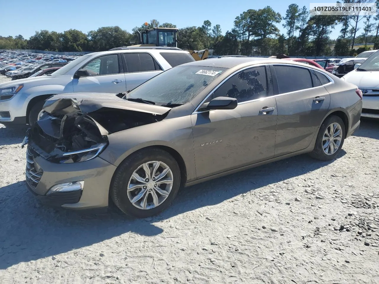 2020 Chevrolet Malibu Lt VIN: 1G1ZD5ST9LF111401 Lot: 80742354