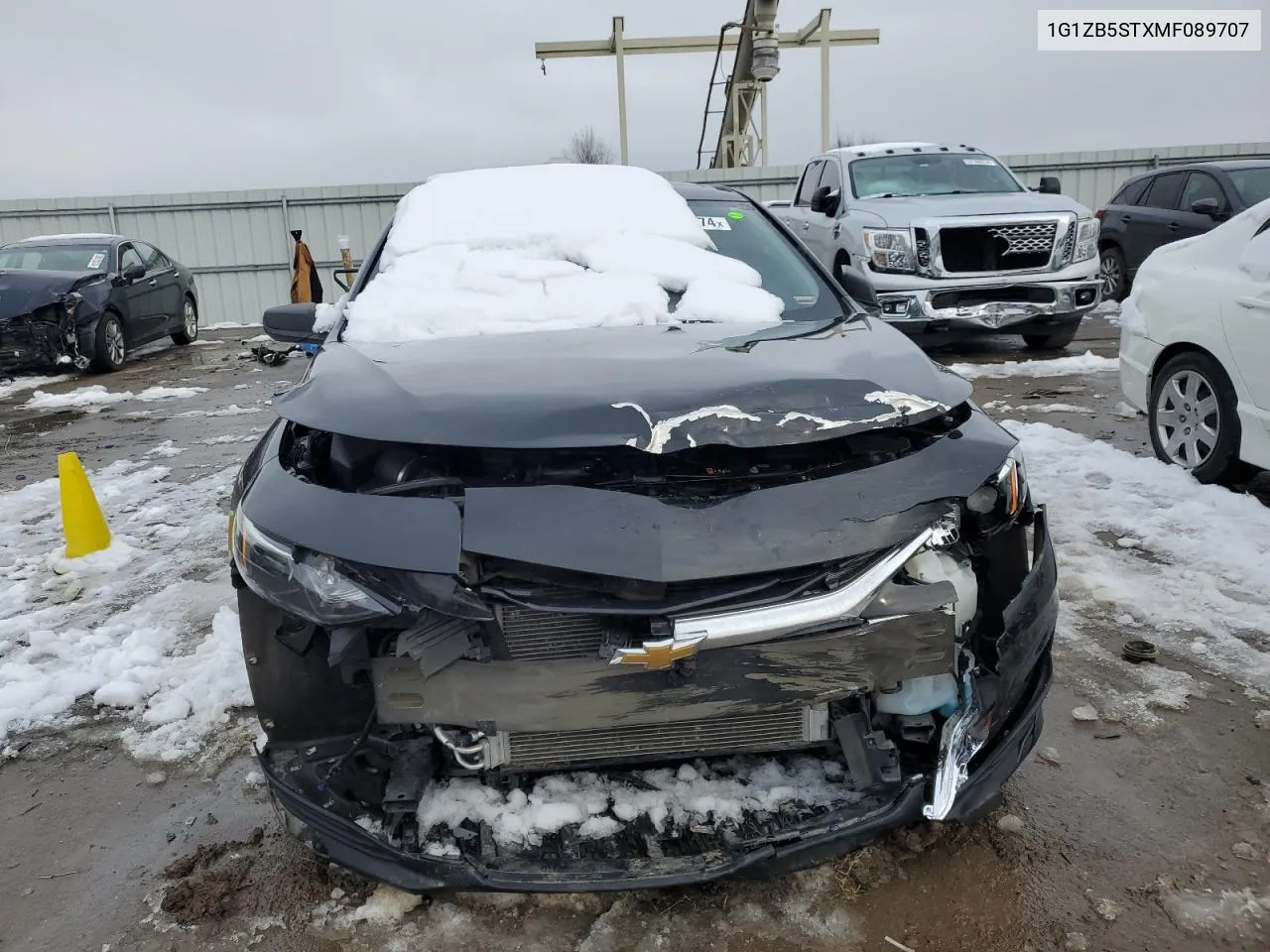 2021 Chevrolet Malibu Ls VIN: 1G1ZB5STXMF089707 Lot: 37883974