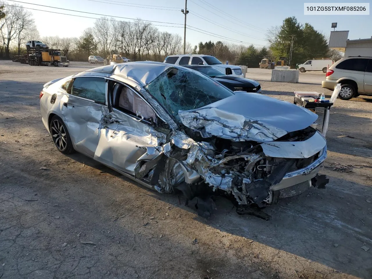 2021 Chevrolet Malibu Rs VIN: 1G1ZG5STXMF085206 Lot: 46386494