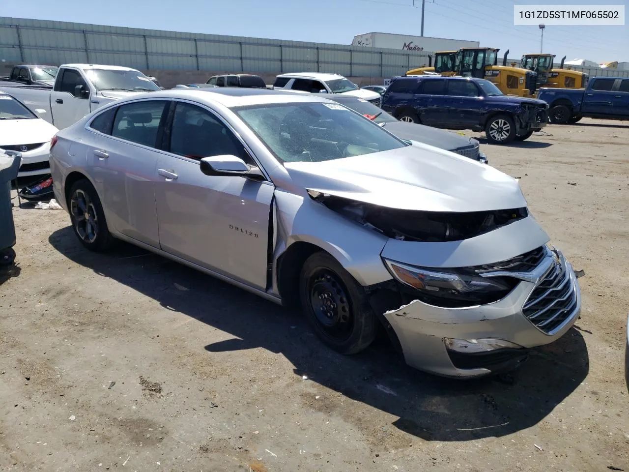 2021 Chevrolet Malibu Lt VIN: 1G1ZD5ST1MF065502 Lot: 54071314