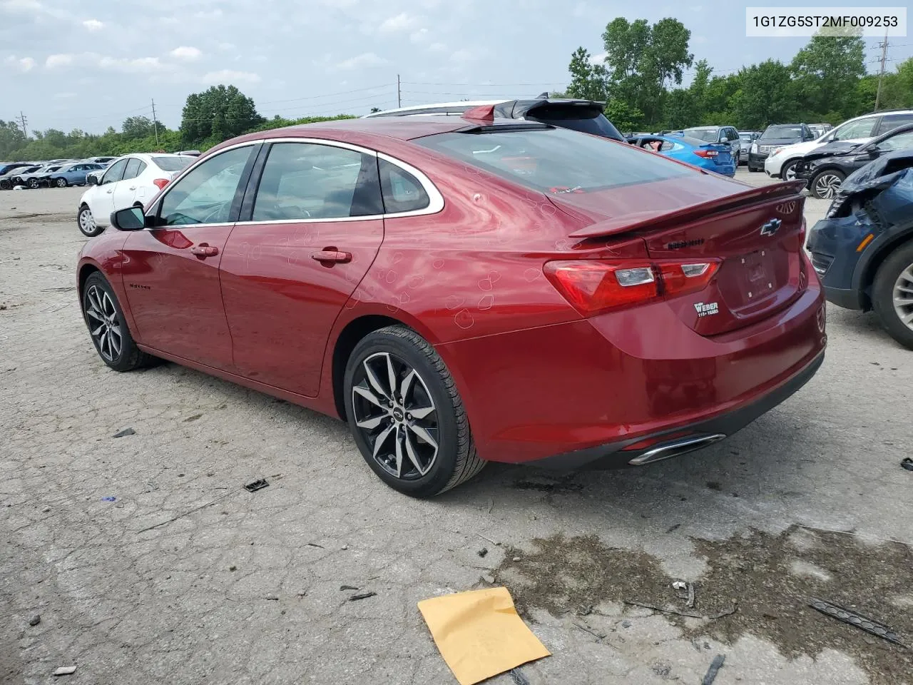 2021 Chevrolet Malibu Rs VIN: 1G1ZG5ST2MF009253 Lot: 55372684