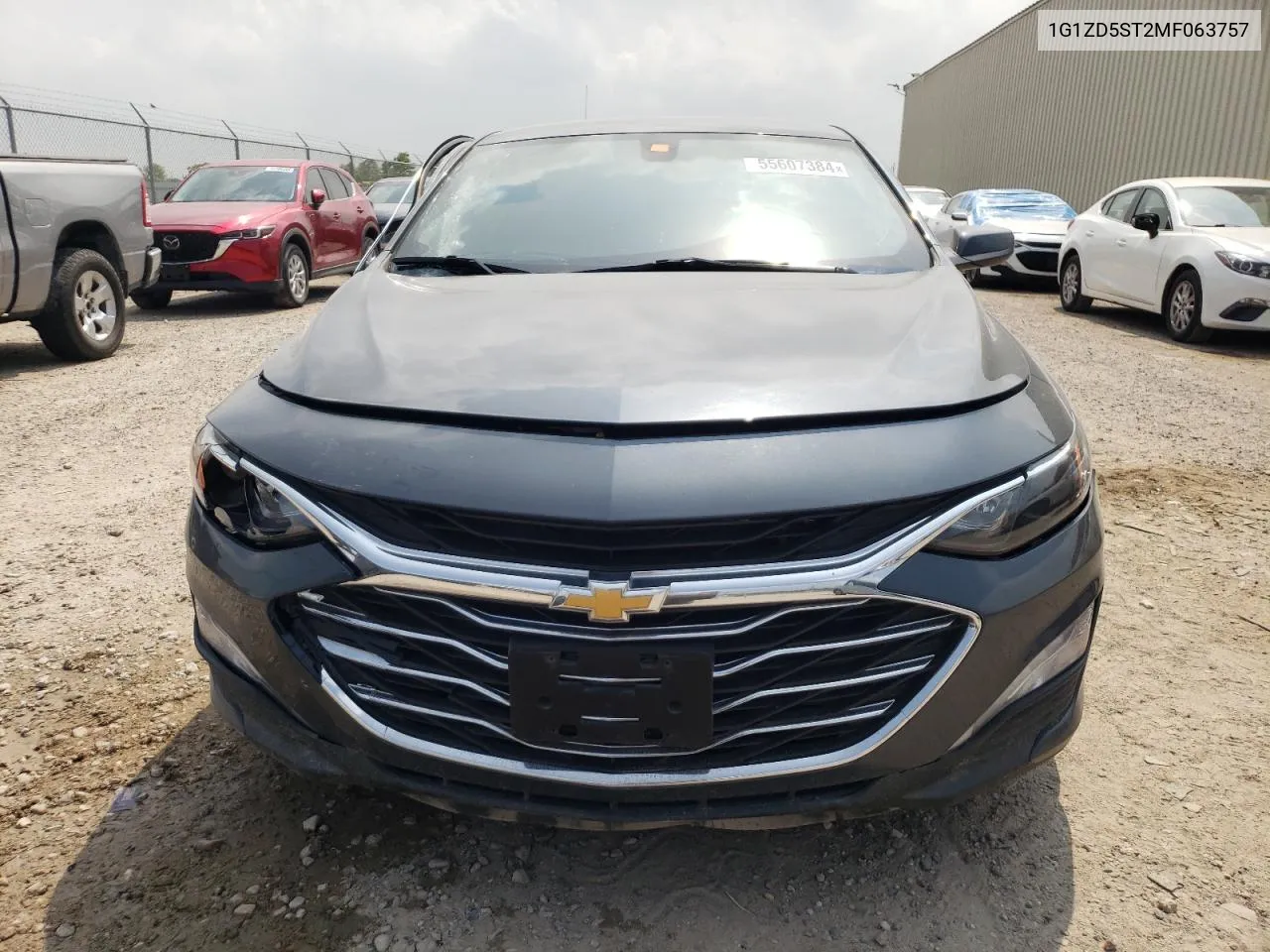 2021 Chevrolet Malibu Lt VIN: 1G1ZD5ST2MF063757 Lot: 55607384