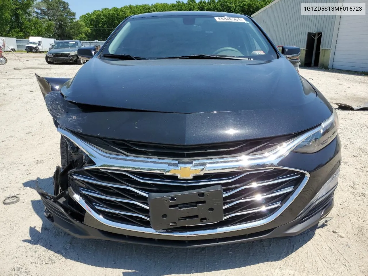 2021 Chevrolet Malibu Lt VIN: 1G1ZD5ST3MF016723 Lot: 55846564