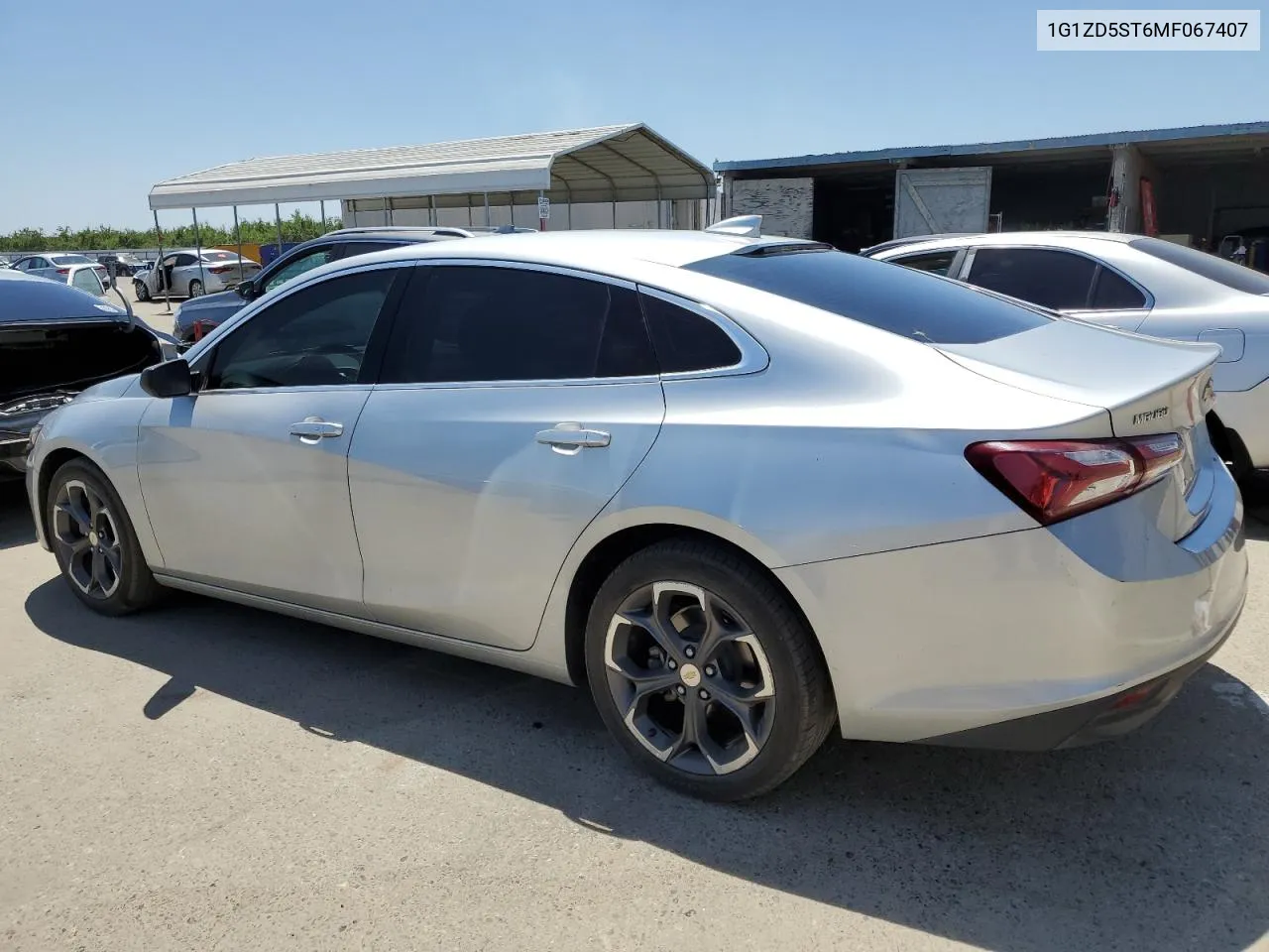 2021 Chevrolet Malibu Lt VIN: 1G1ZD5ST6MF067407 Lot: 55878994