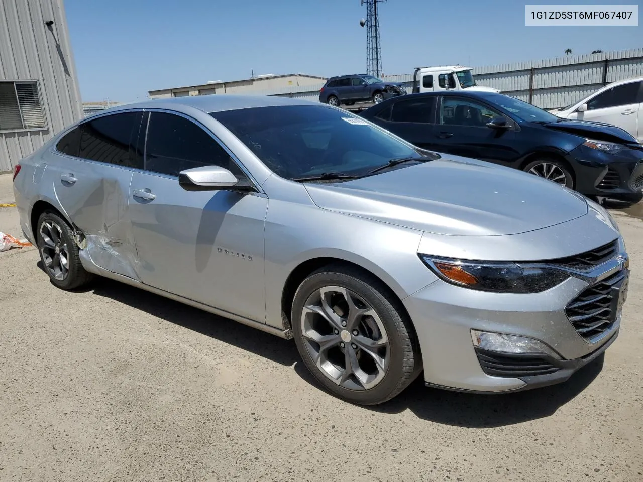 2021 Chevrolet Malibu Lt VIN: 1G1ZD5ST6MF067407 Lot: 55878994