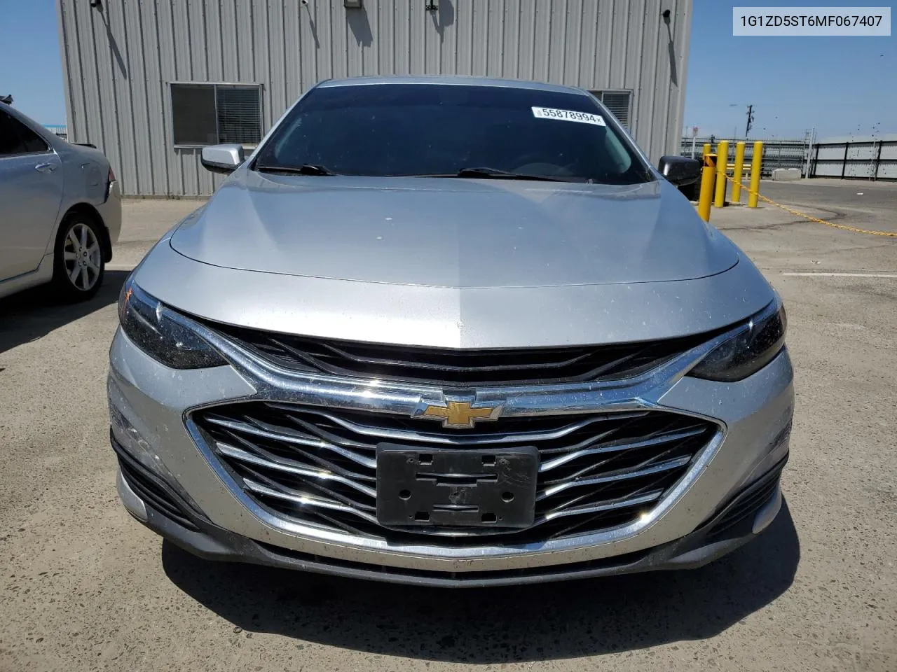 2021 Chevrolet Malibu Lt VIN: 1G1ZD5ST6MF067407 Lot: 55878994