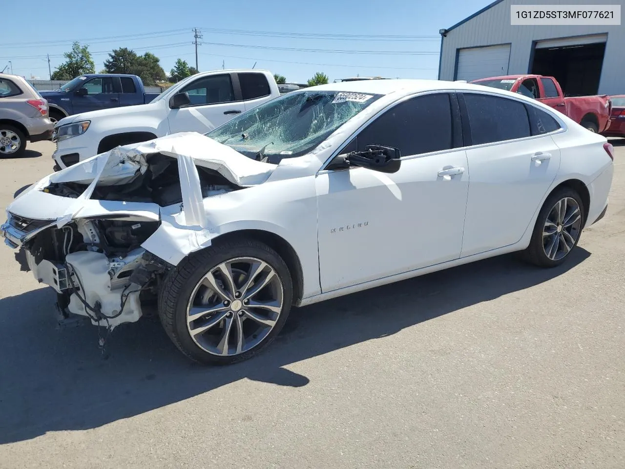 2021 Chevrolet Malibu Lt VIN: 1G1ZD5ST3MF077621 Lot: 55902524