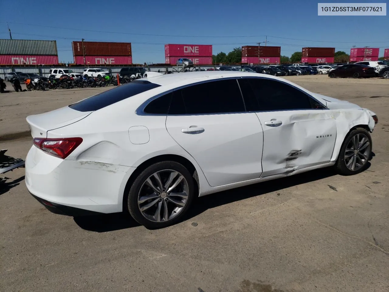 1G1ZD5ST3MF077621 2021 Chevrolet Malibu Lt