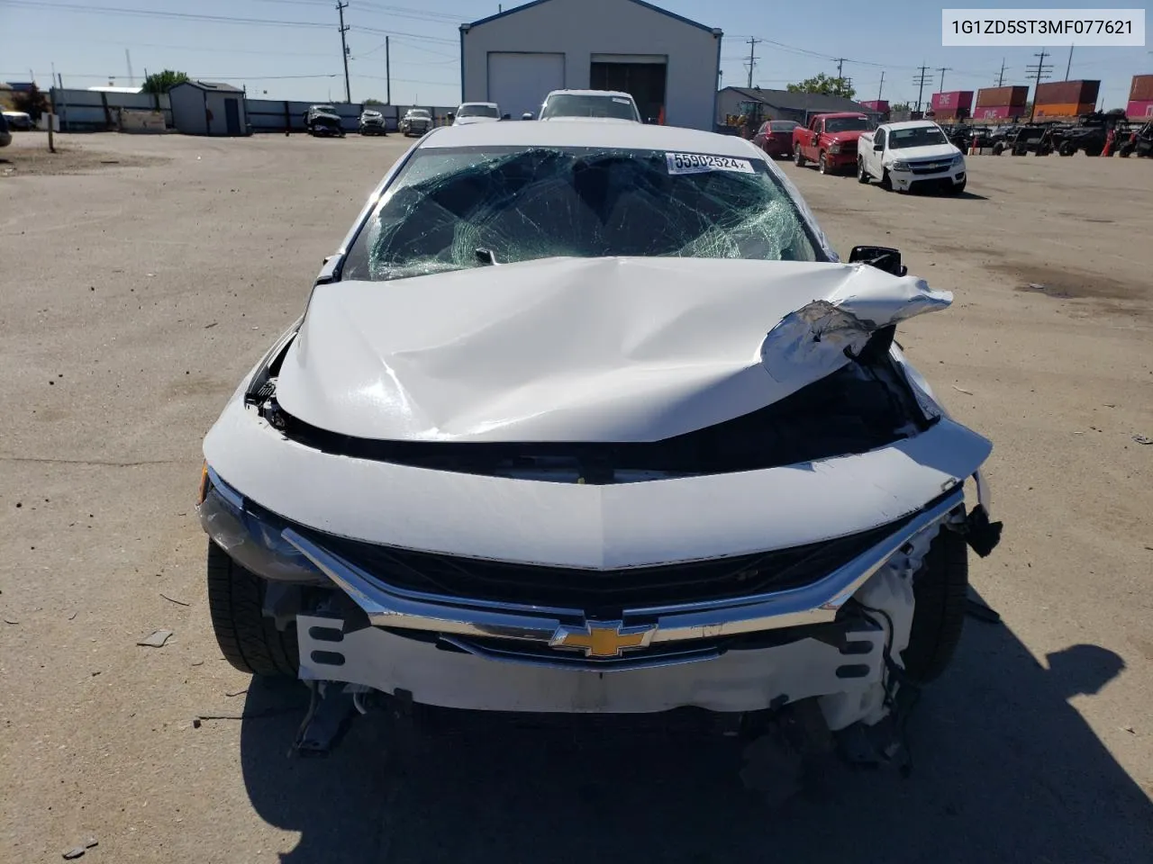 2021 Chevrolet Malibu Lt VIN: 1G1ZD5ST3MF077621 Lot: 55902524