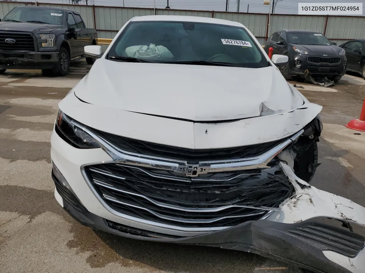 2021 Chevrolet Malibu Lt VIN: 1G1ZD5ST7MF024954 Lot: 56276784