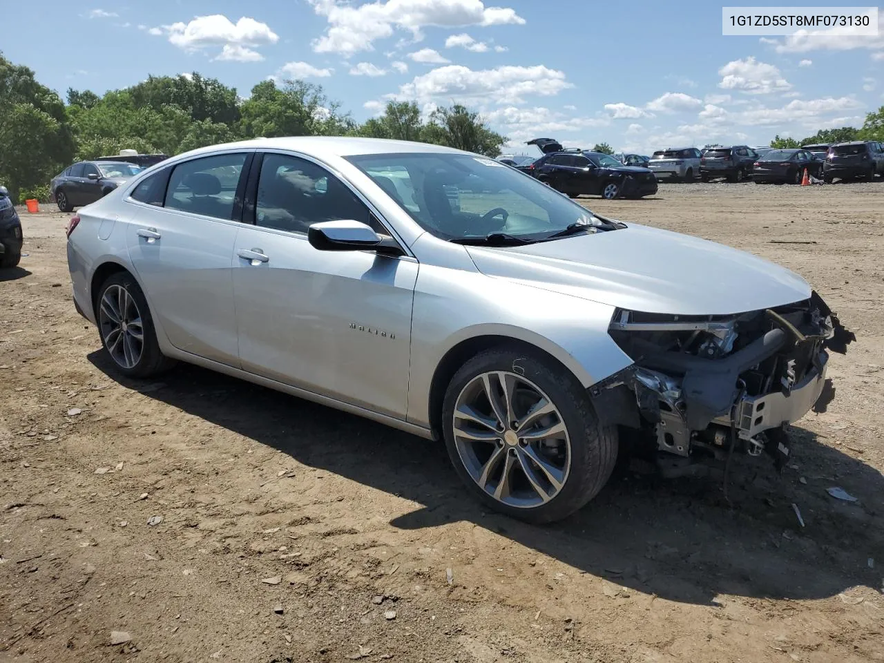 2021 Chevrolet Malibu Lt VIN: 1G1ZD5ST8MF073130 Lot: 56649564