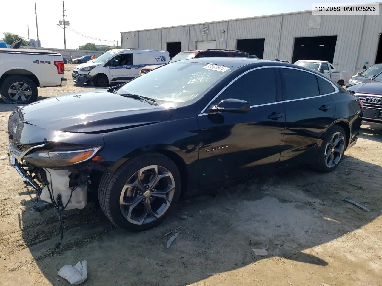 1G1ZD5ST0MF025296 2021 Chevrolet Malibu Lt