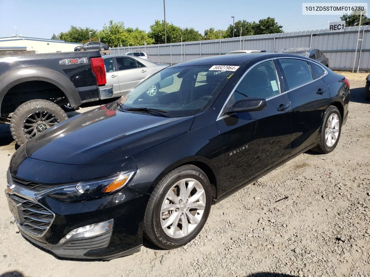 2021 Chevrolet Malibu Lt VIN: 1G1ZD5ST0MF016730 Lot: 58527964