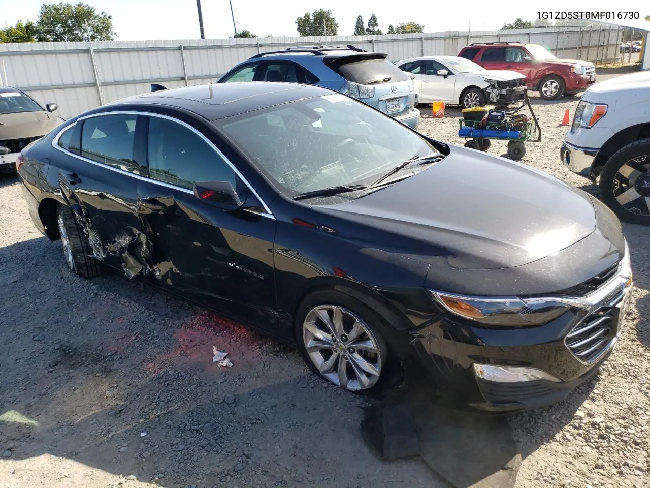 2021 Chevrolet Malibu Lt VIN: 1G1ZD5ST0MF016730 Lot: 58527964