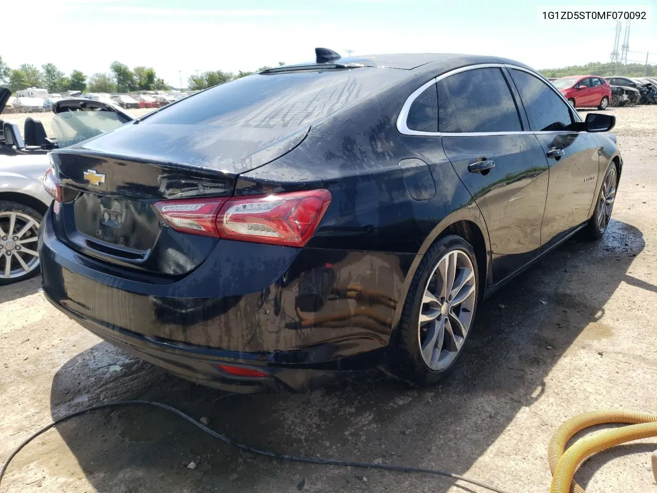 2021 Chevrolet Malibu Lt VIN: 1G1ZD5ST0MF070092 Lot: 58580414