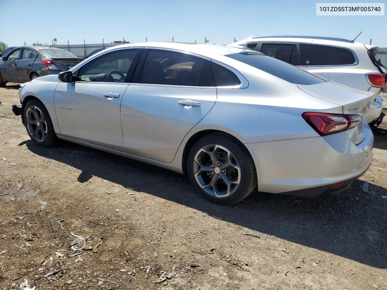 2021 Chevrolet Malibu Lt VIN: 1G1ZD5ST3MF005740 Lot: 58927974