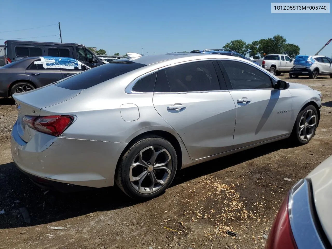 2021 Chevrolet Malibu Lt VIN: 1G1ZD5ST3MF005740 Lot: 58927974