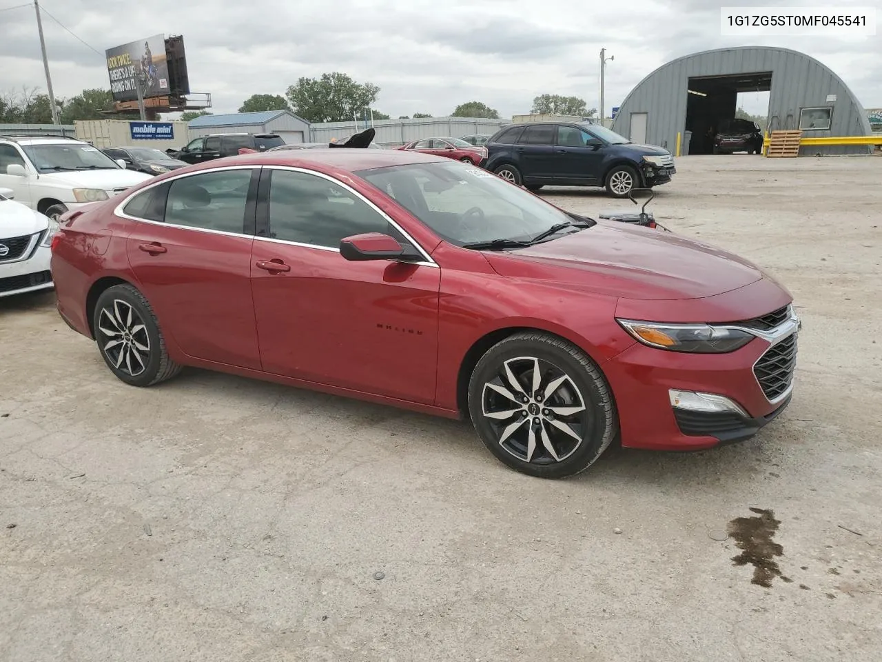 2021 Chevrolet Malibu Rs VIN: 1G1ZG5ST0MF045541 Lot: 59145424