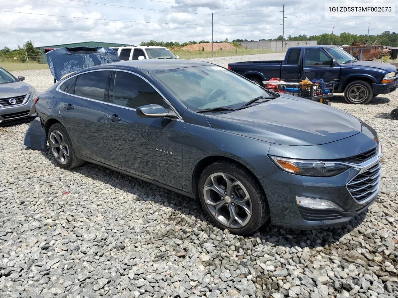 2021 Chevrolet Malibu Lt VIN: 1G1ZD5ST3MF002675 Lot: 59896614