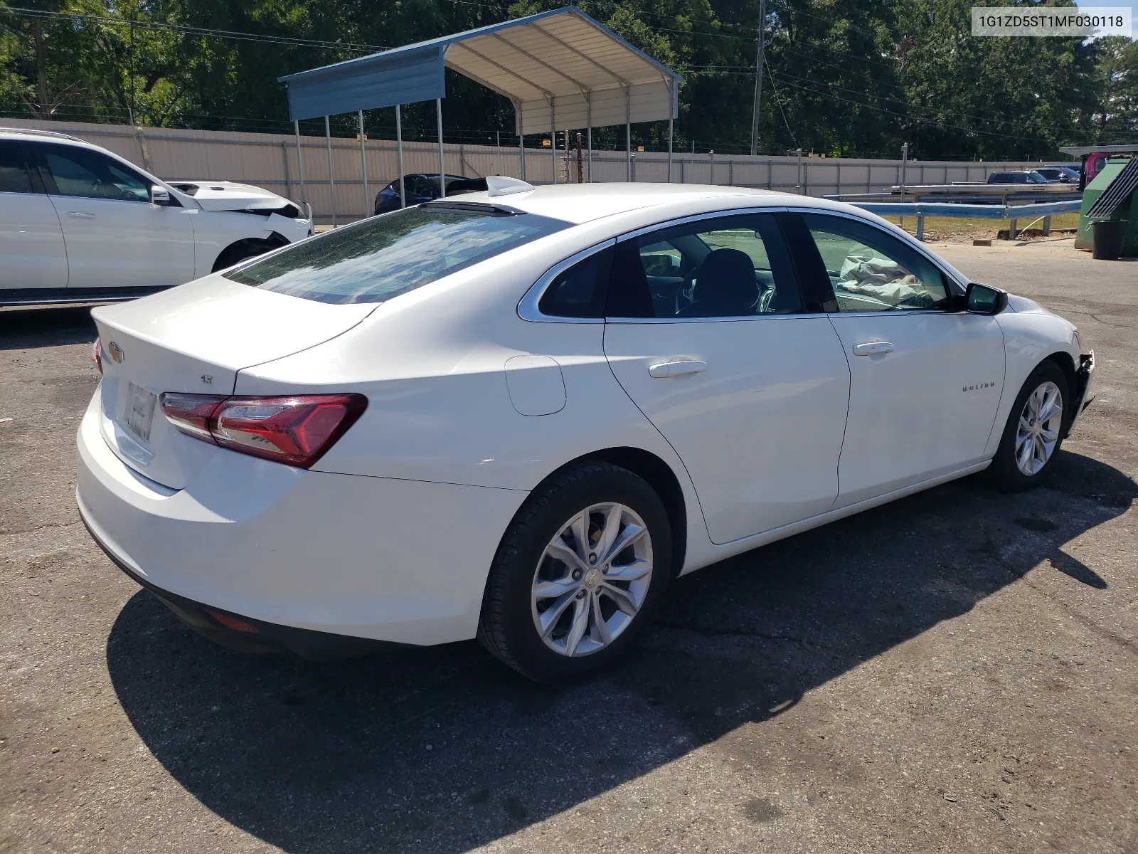 2021 Chevrolet Malibu Lt VIN: 1G1ZD5ST1MF030118 Lot: 60953674