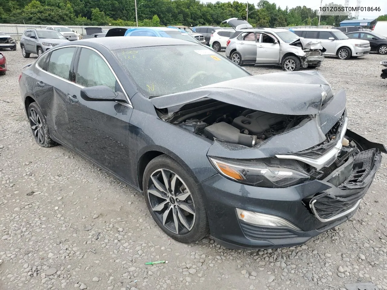 2021 Chevrolet Malibu Rs VIN: 1G1ZG5ST0MF018646 Lot: 61834934