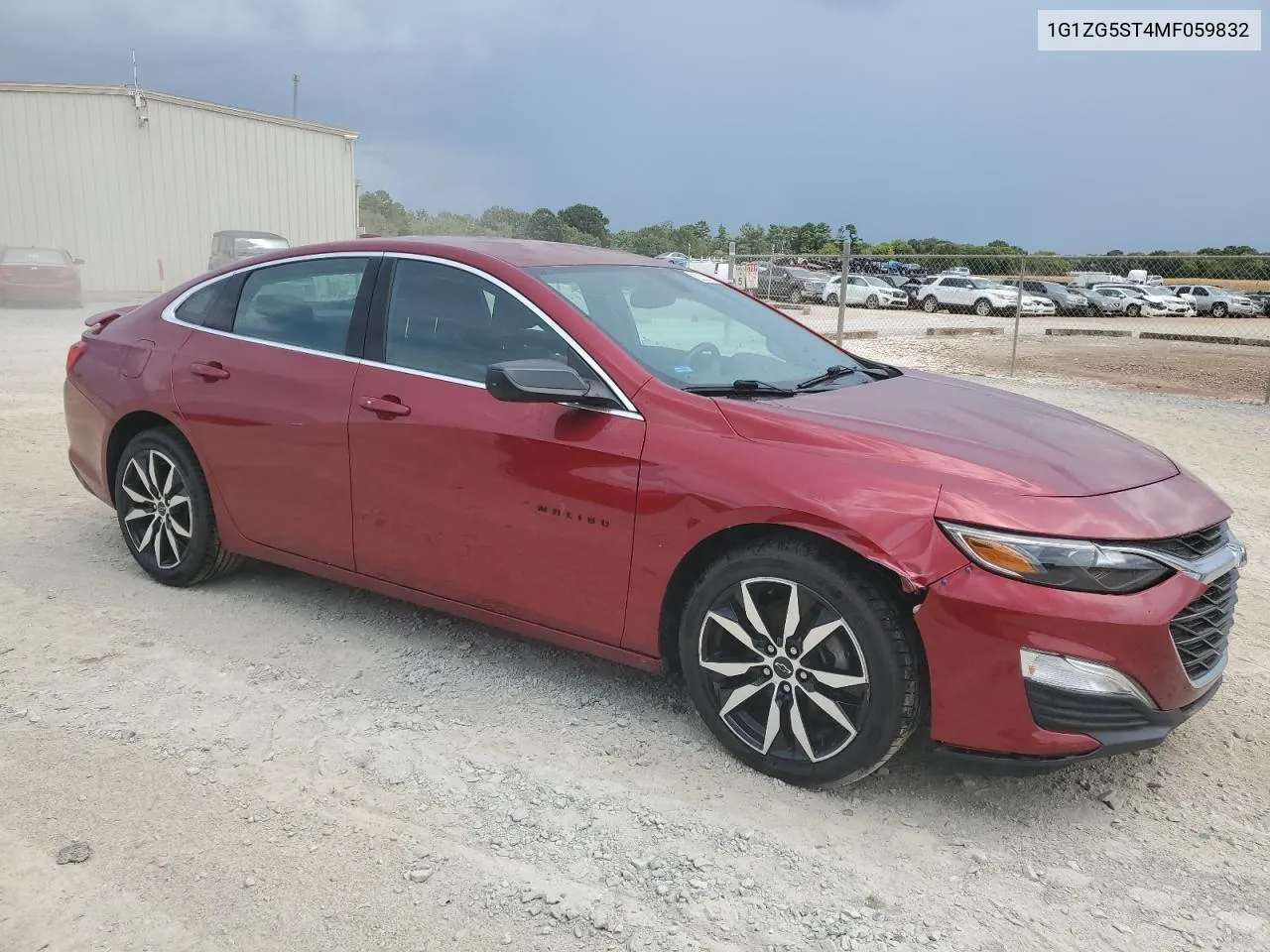 2021 Chevrolet Malibu Rs VIN: 1G1ZG5ST4MF059832 Lot: 62223714