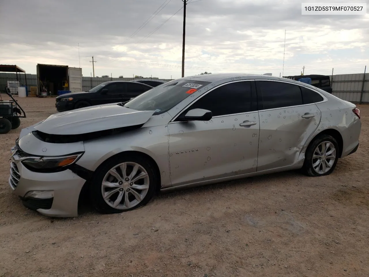 2021 Chevrolet Malibu Lt VIN: 1G1ZD5ST9MF070527 Lot: 62613034