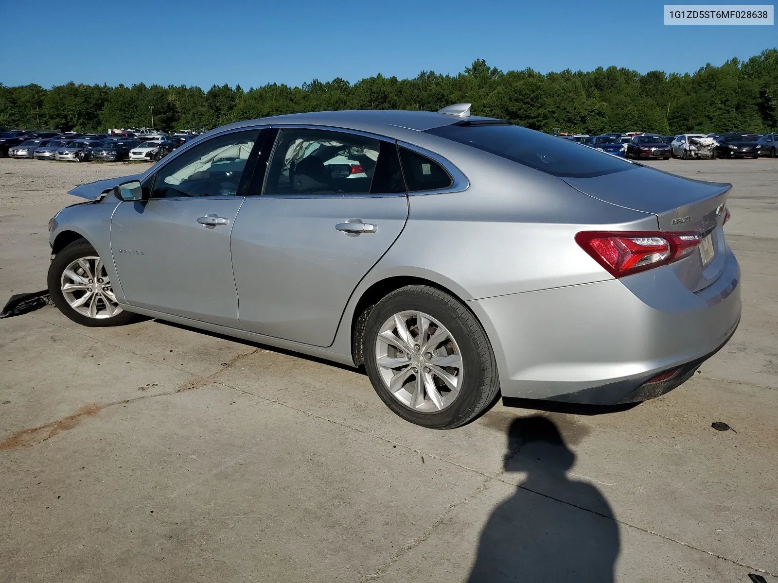 2021 Chevrolet Malibu Lt VIN: 1G1ZD5ST6MF028638 Lot: 62655954