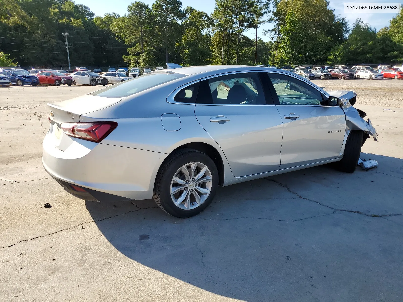 2021 Chevrolet Malibu Lt VIN: 1G1ZD5ST6MF028638 Lot: 62655954