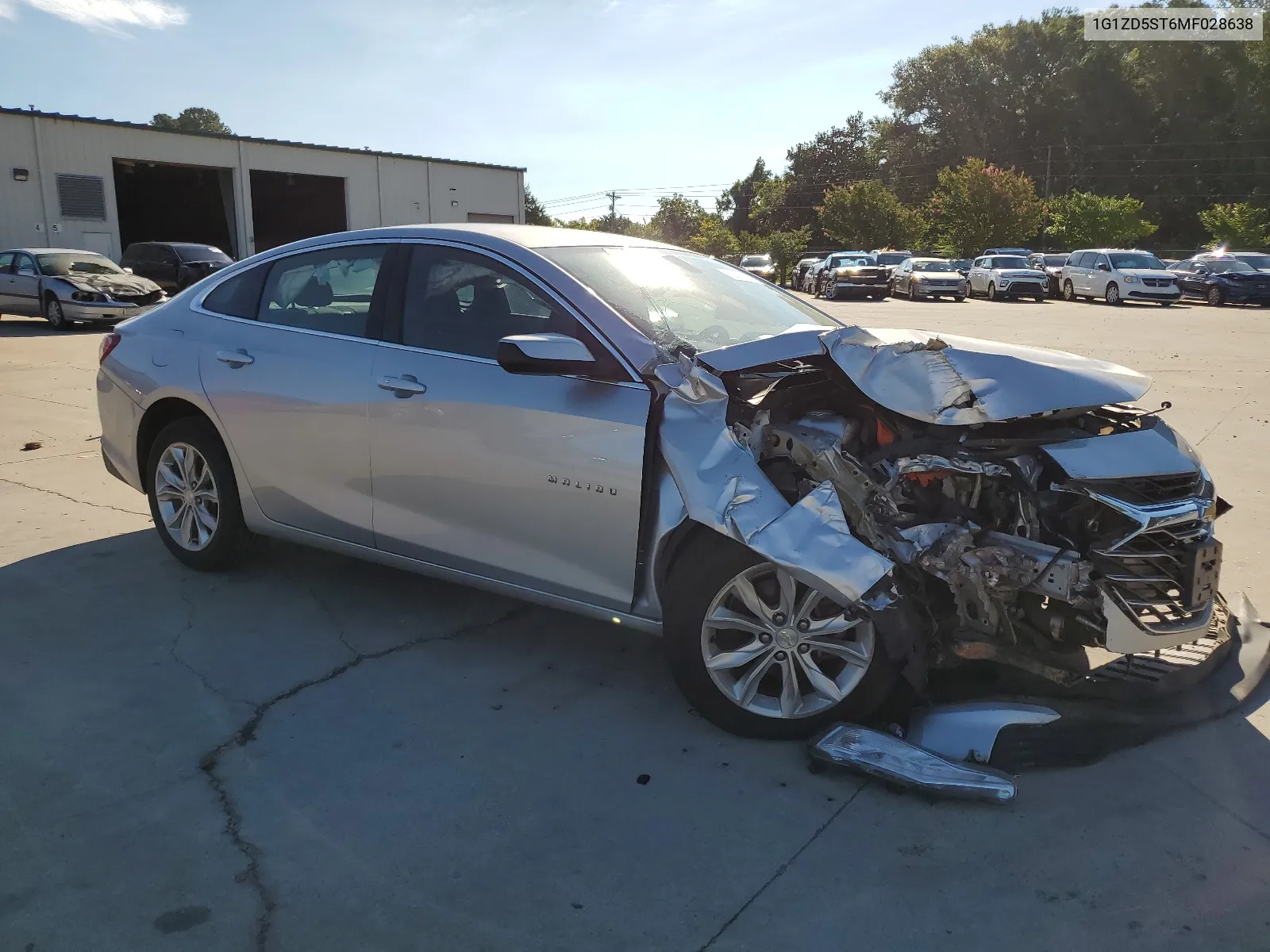 2021 Chevrolet Malibu Lt VIN: 1G1ZD5ST6MF028638 Lot: 62655954