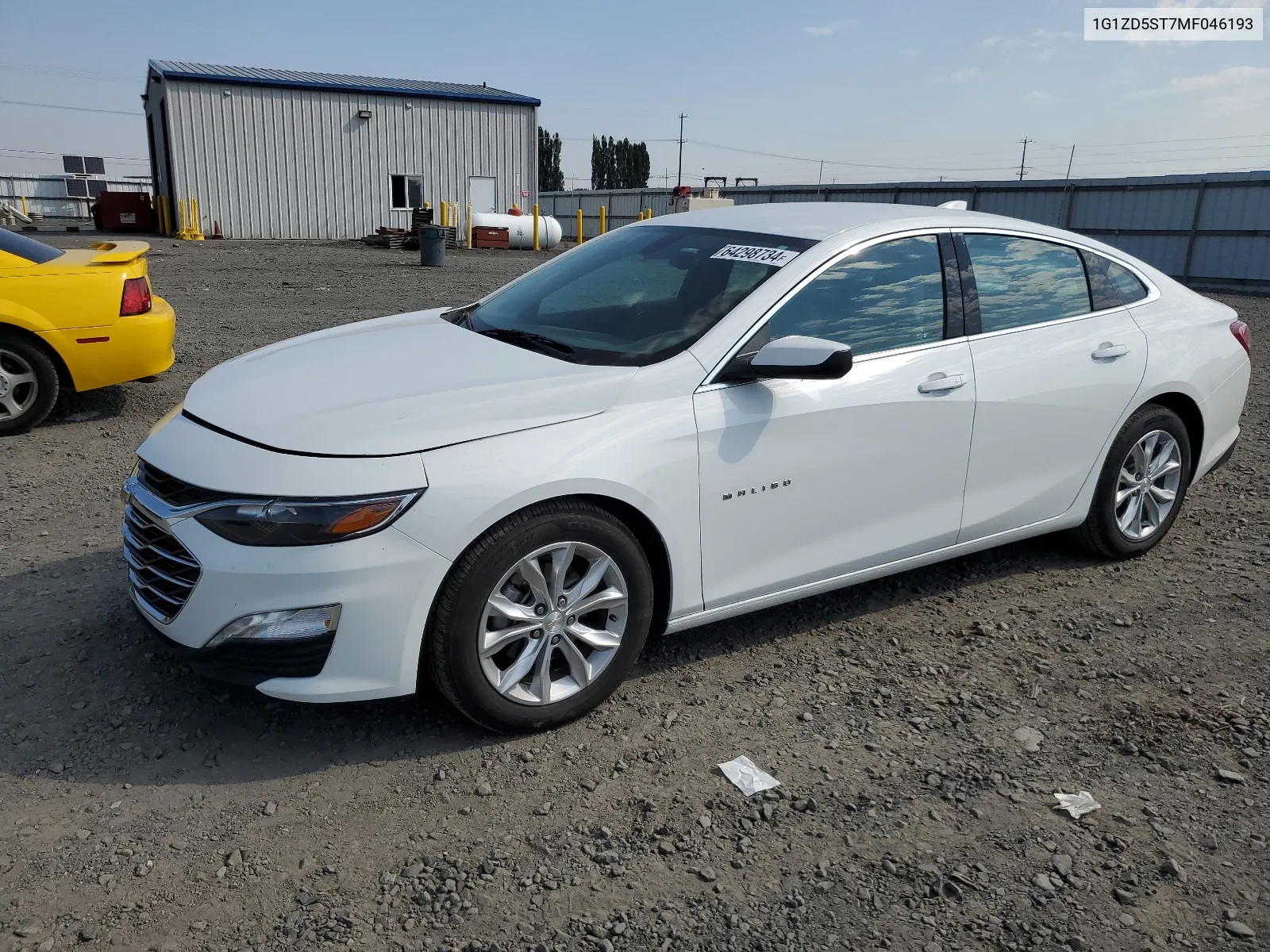 2021 Chevrolet Malibu Lt VIN: 1G1ZD5ST7MF046193 Lot: 64298734