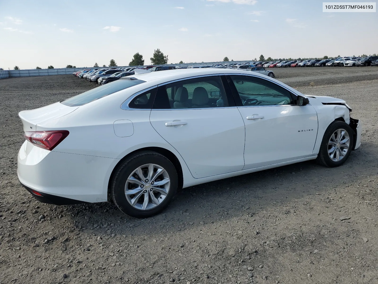 2021 Chevrolet Malibu Lt VIN: 1G1ZD5ST7MF046193 Lot: 64298734