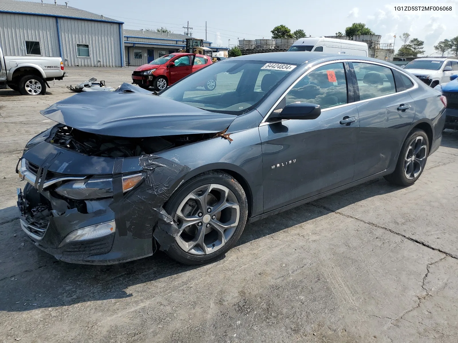 2021 Chevrolet Malibu Lt VIN: 1G1ZD5ST2MF006068 Lot: 64424834