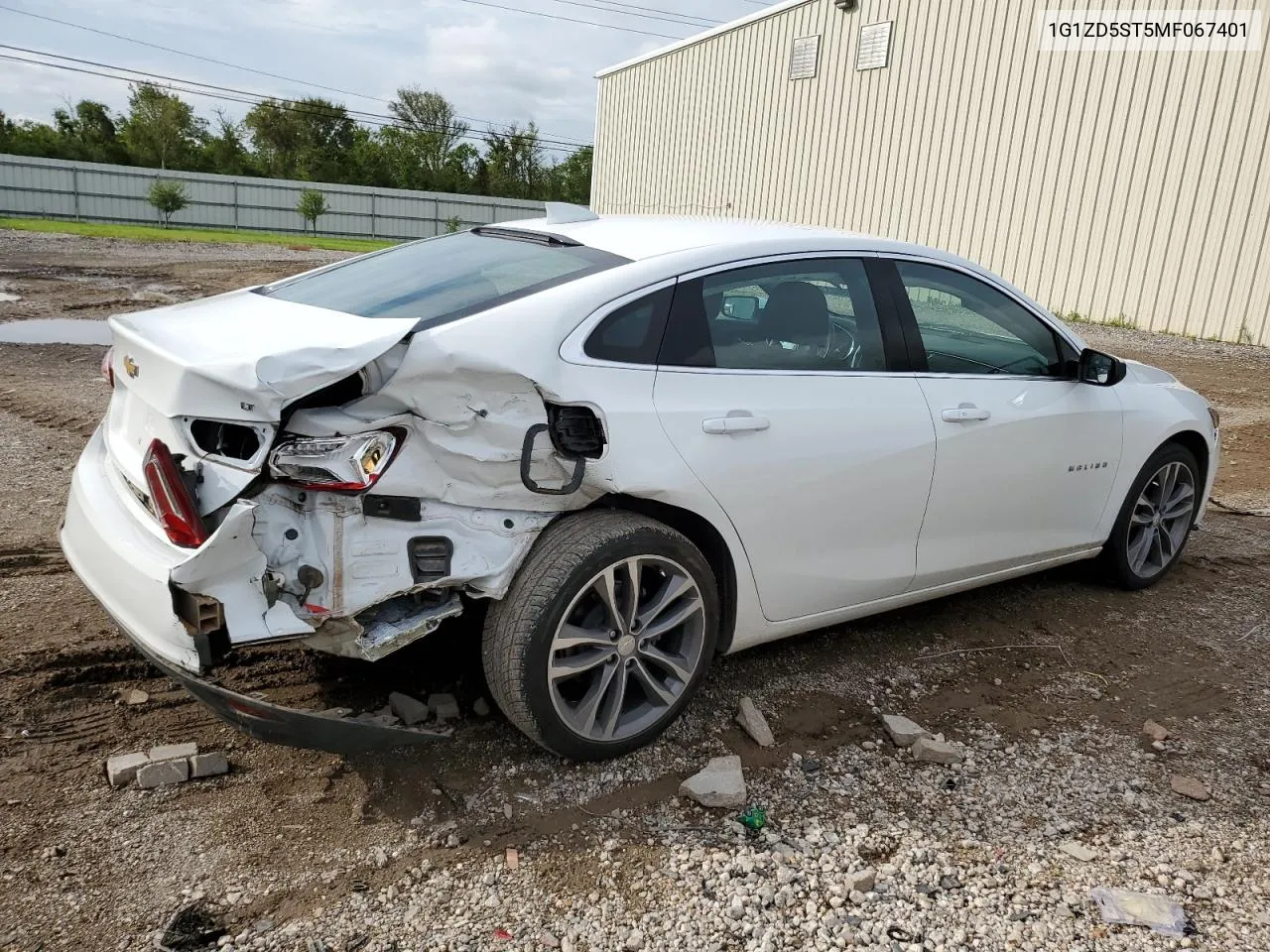 2021 Chevrolet Malibu Lt VIN: 1G1ZD5ST5MF067401 Lot: 64682334