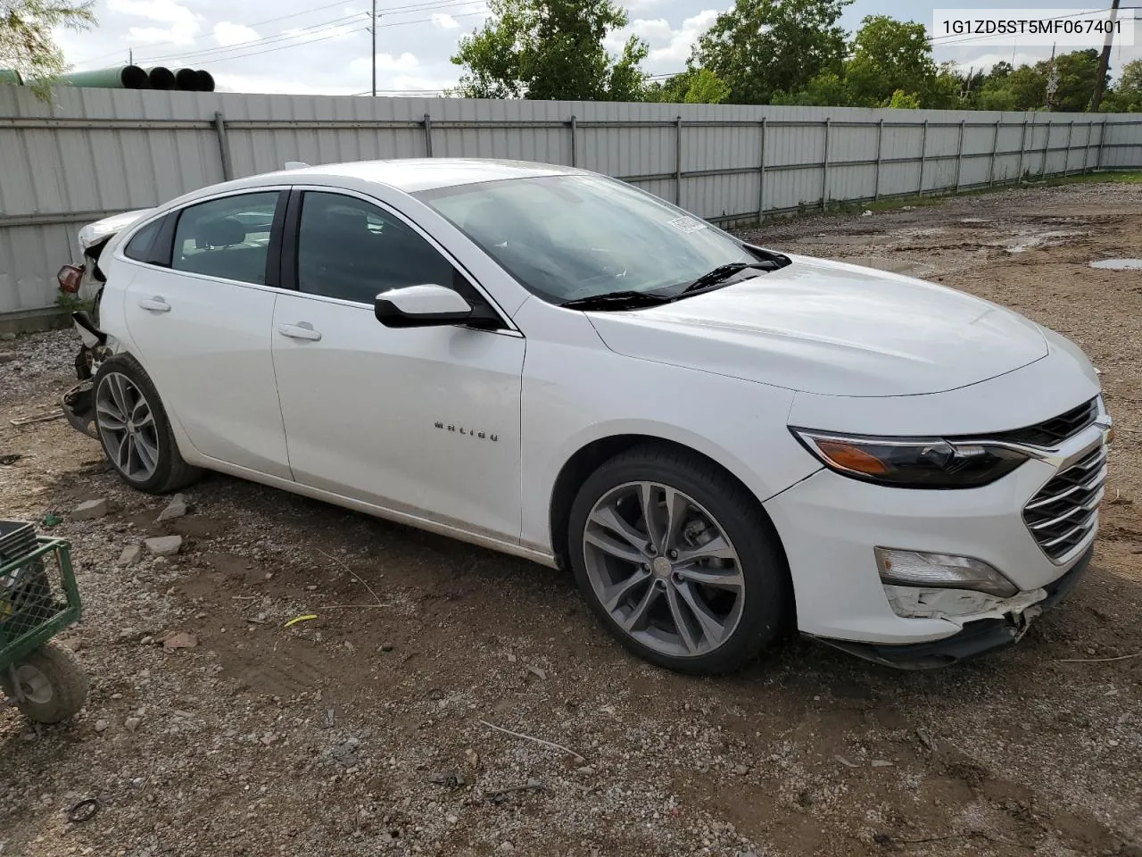 2021 Chevrolet Malibu Lt VIN: 1G1ZD5ST5MF067401 Lot: 64682334