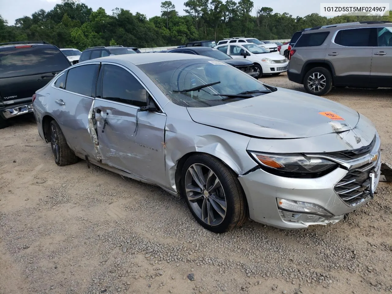 2021 Chevrolet Malibu Lt VIN: 1G1ZD5ST5MF024967 Lot: 65353974