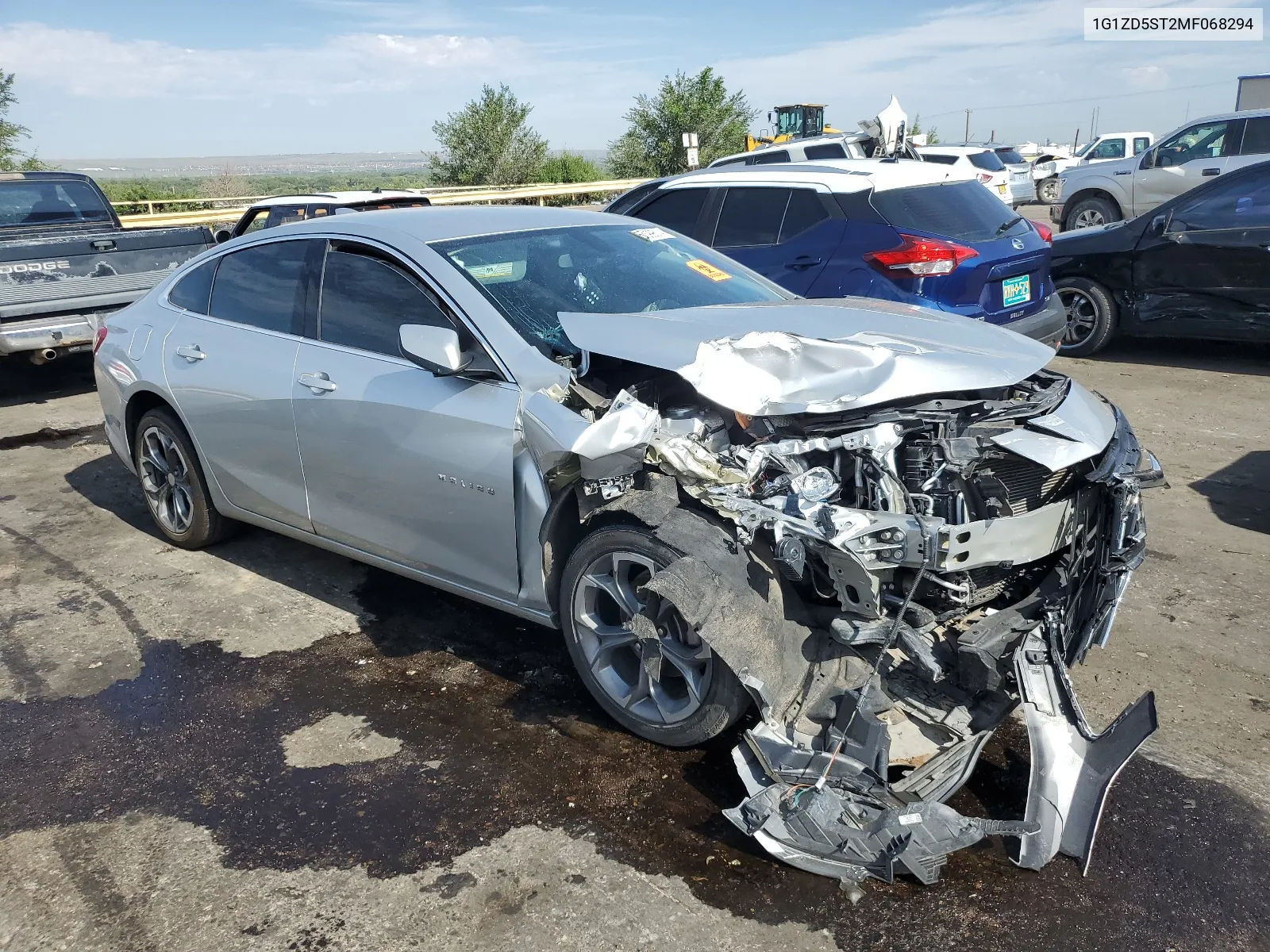 2021 Chevrolet Malibu Lt VIN: 1G1ZD5ST2MF068294 Lot: 65599614