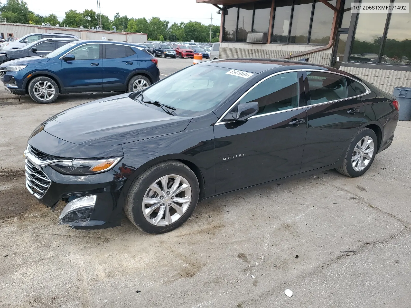 2021 Chevrolet Malibu Lt VIN: 1G1ZD5STXMF071492 Lot: 65679494