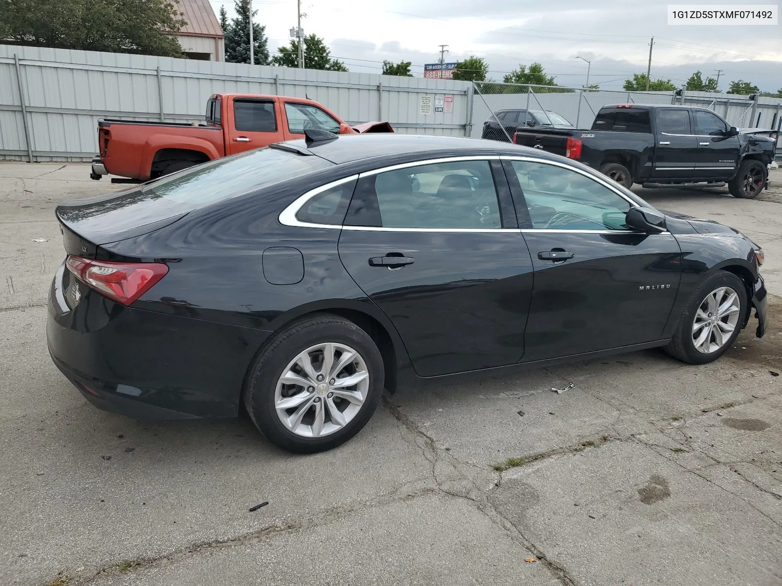 2021 Chevrolet Malibu Lt VIN: 1G1ZD5STXMF071492 Lot: 65679494