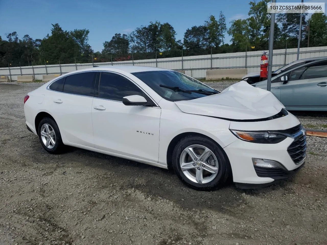 2021 Chevrolet Malibu Ls VIN: 1G1ZC5ST6MF085666 Lot: 65779014