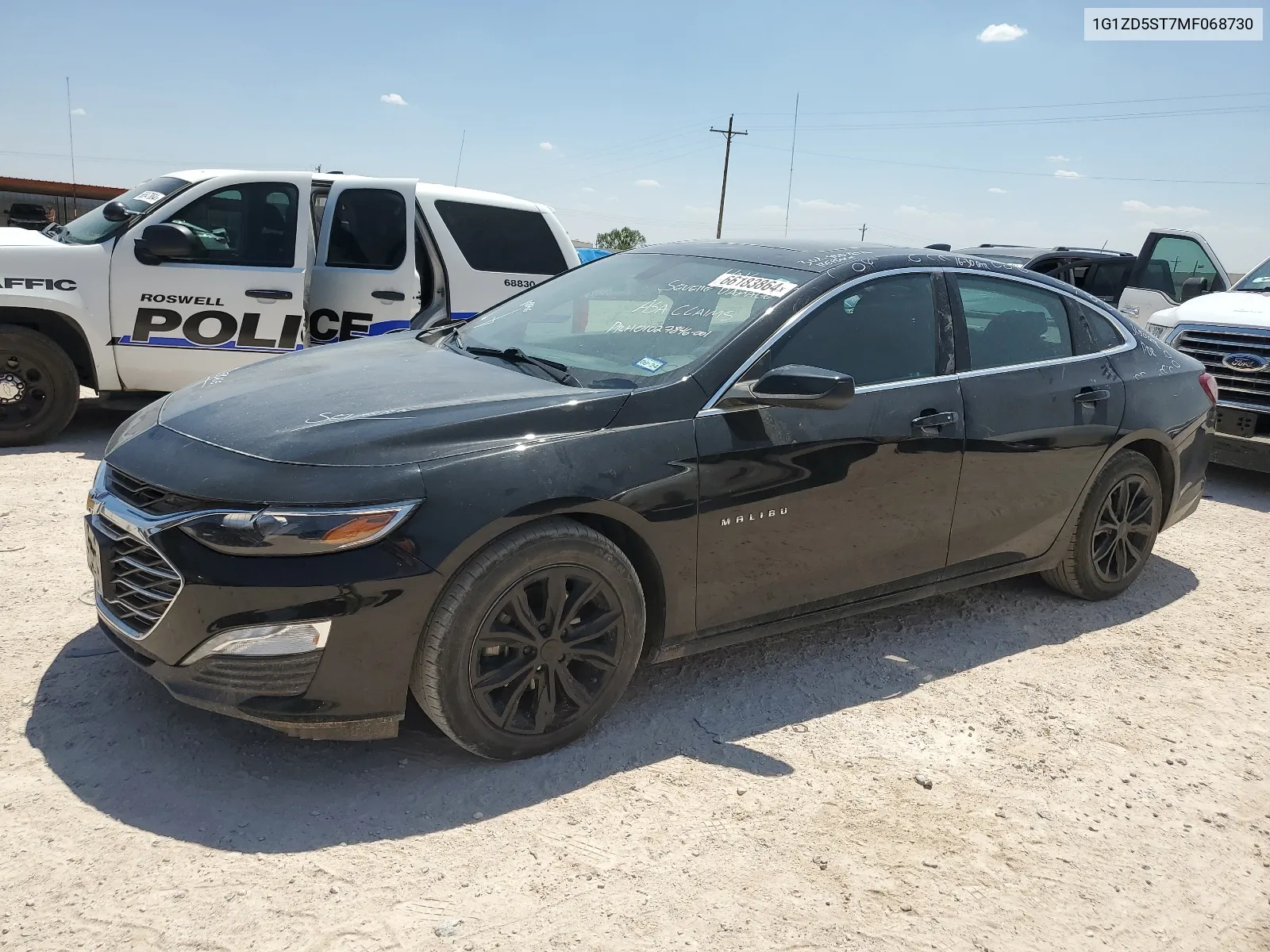 2021 Chevrolet Malibu Lt VIN: 1G1ZD5ST7MF068730 Lot: 66183864