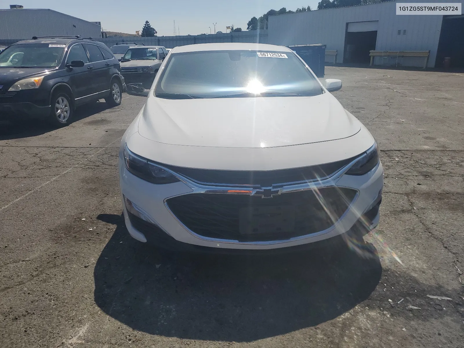 2021 Chevrolet Malibu Rs VIN: 1G1ZG5ST9MF043724 Lot: 66712534