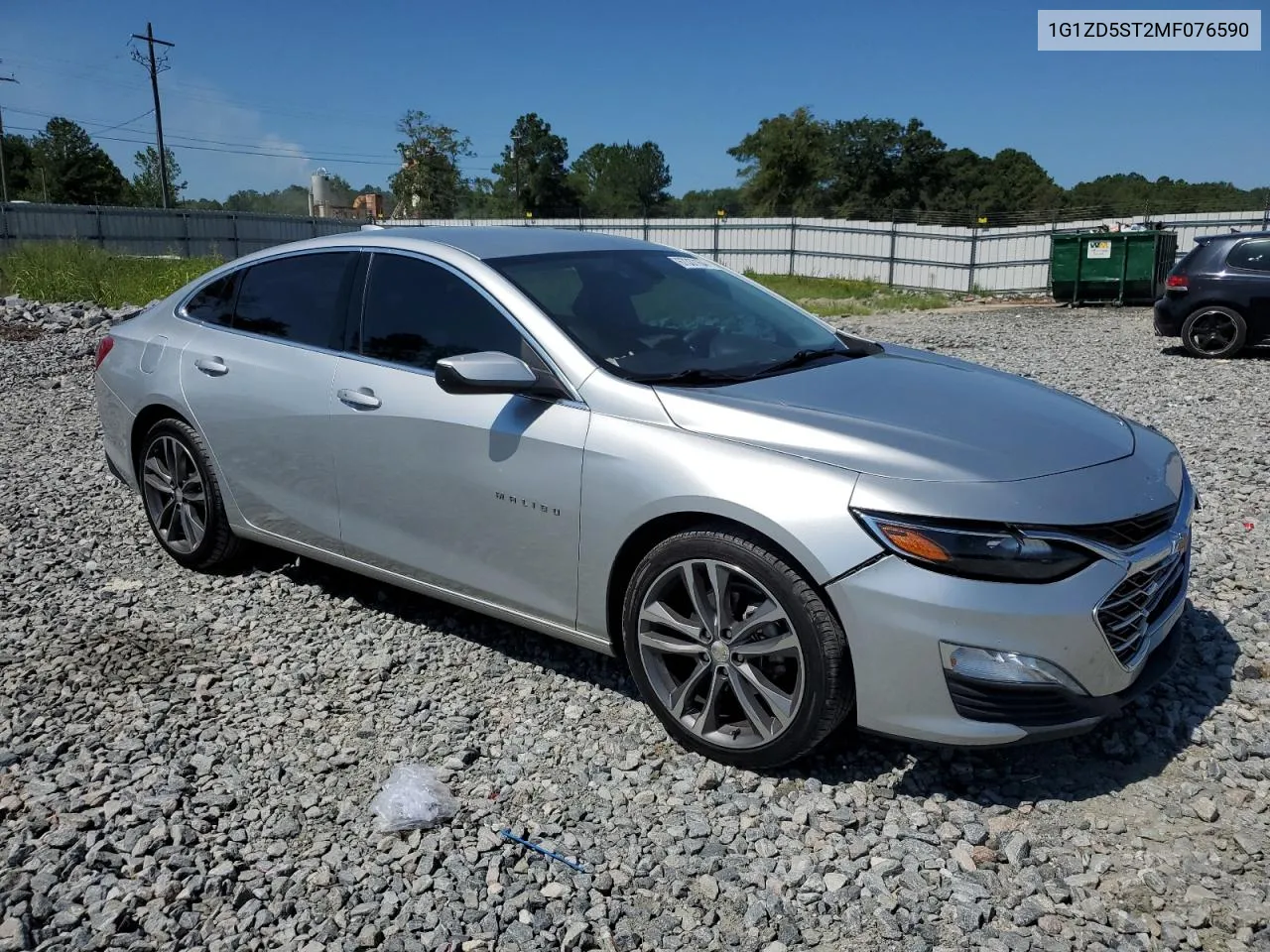 2021 Chevrolet Malibu Lt VIN: 1G1ZD5ST2MF076590 Lot: 67337164