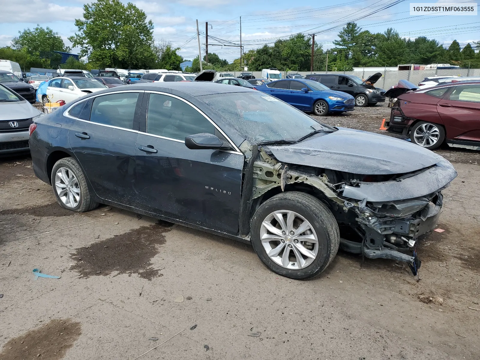 1G1ZD5ST1MF063555 2021 Chevrolet Malibu Lt