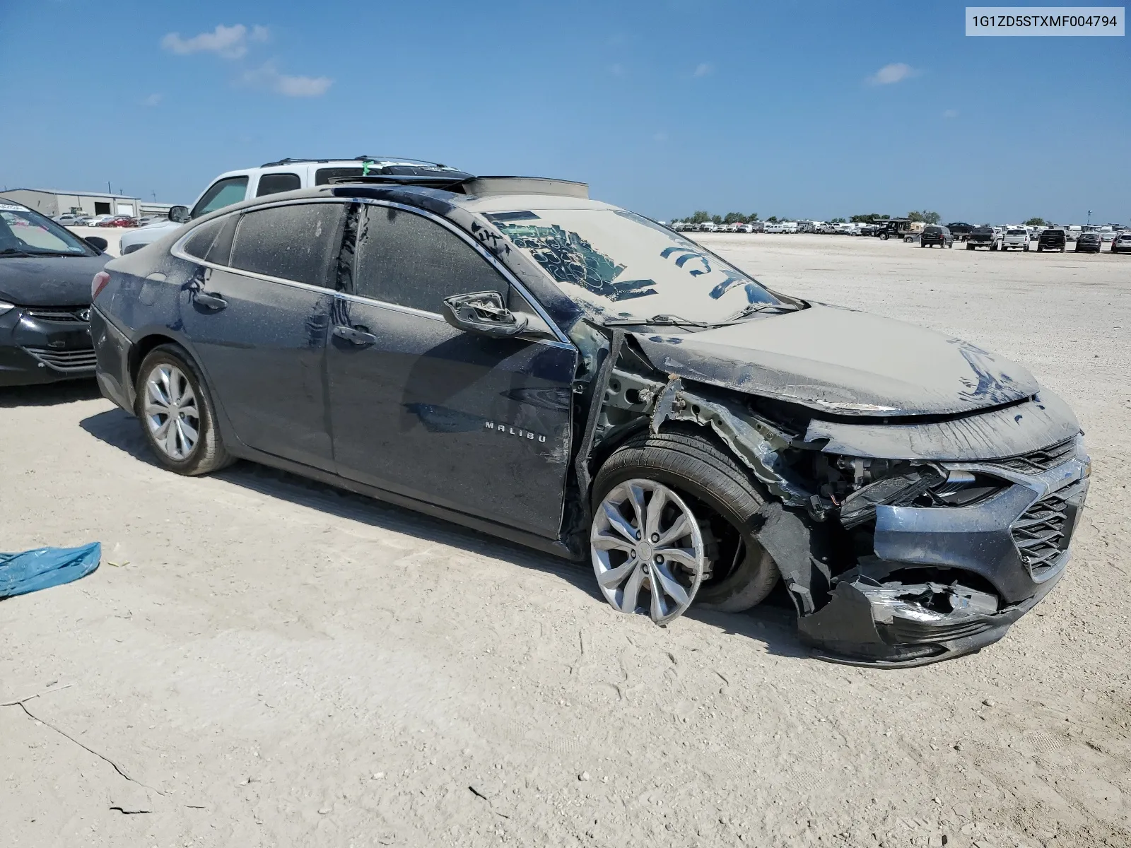 2021 Chevrolet Malibu Lt VIN: 1G1ZD5STXMF004794 Lot: 67392084