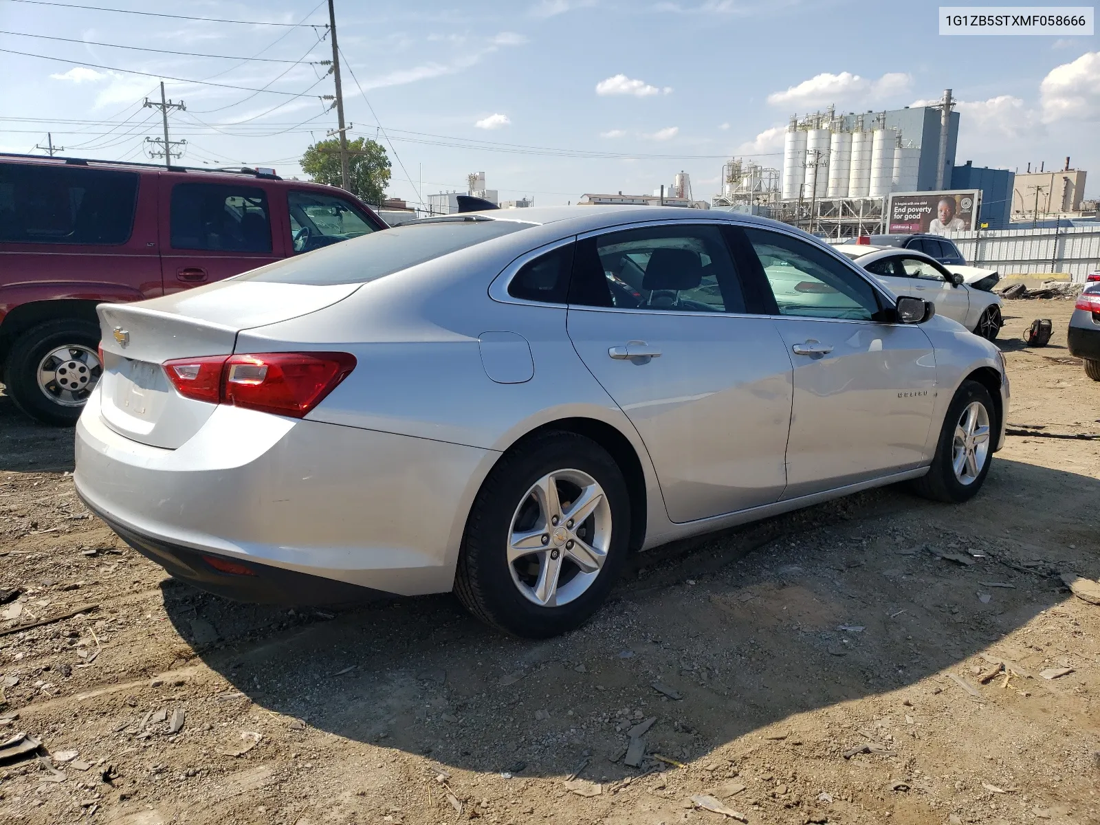 1G1ZB5STXMF058666 2021 Chevrolet Malibu Ls