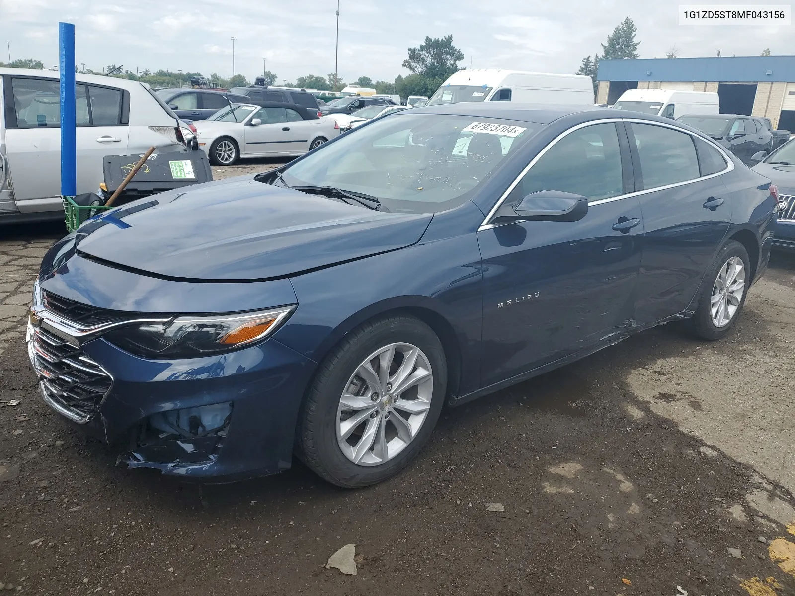 2021 Chevrolet Malibu Lt VIN: 1G1ZD5ST8MF043156 Lot: 67923704