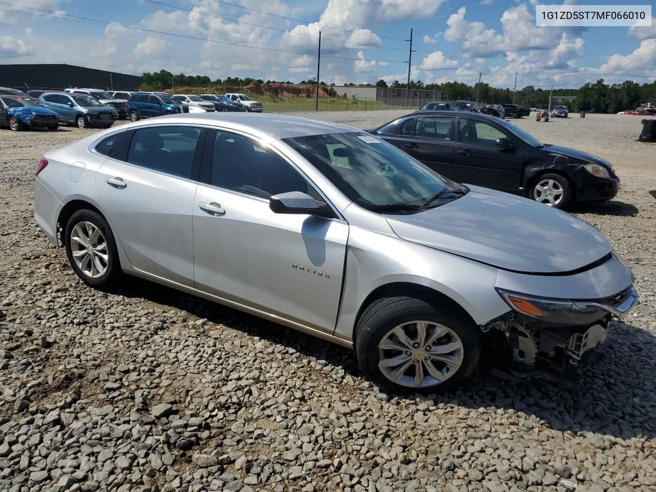 2021 Chevrolet Malibu Lt VIN: 1G1ZD5ST7MF066010 Lot: 68438984