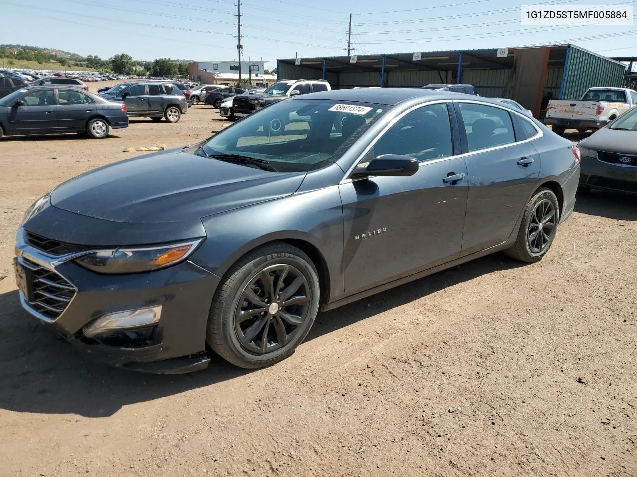 2021 Chevrolet Malibu Lt VIN: 1G1ZD5ST5MF005884 Lot: 68601374